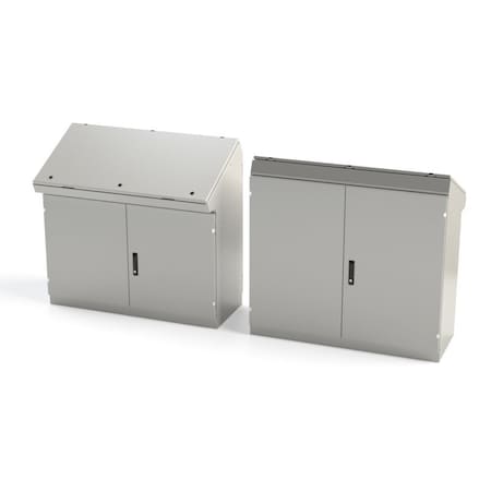 Saginaw Control & Engineering 1/4 Turn Latch, 3 Point Latch with Keyed Handle Electrical Enclosures, 46-1/4 in H, 18-1/2 in D SCE-464919DC